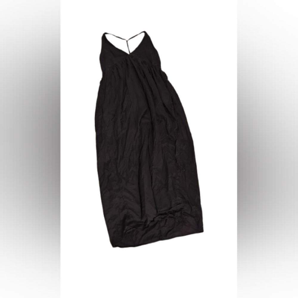 Lacausa Women's Strappy Maxi Dress Cotton In Black Sz XS